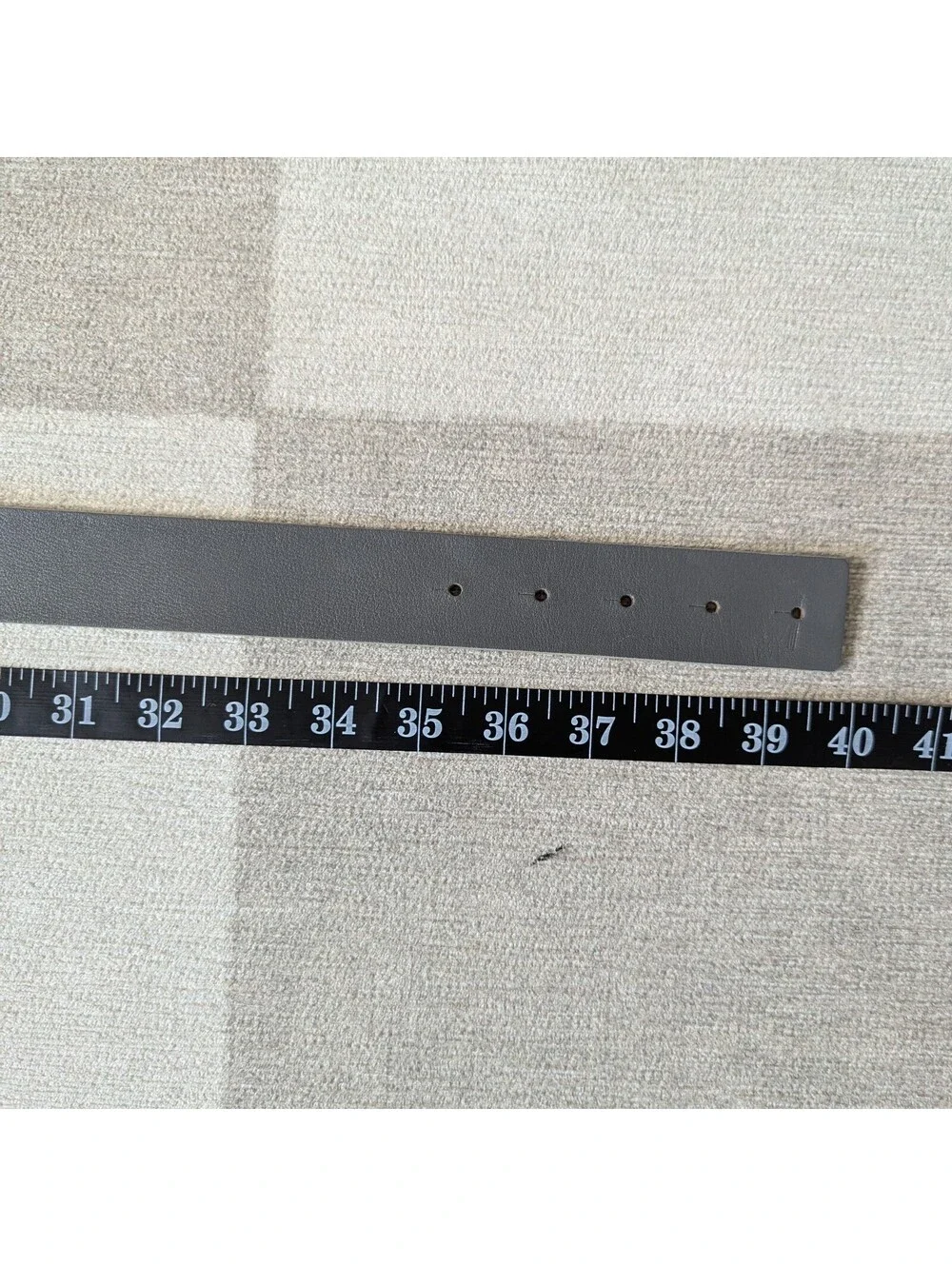 Lafayette 148 leather belt w/ architectural chrome buckle